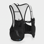 Terrabound trail running vest in Black, front three-quarter view