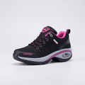 Terrabound women's walking shoes in Black, outer side view with air-cushion heel
