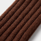 Close-up of the brushed wool rib